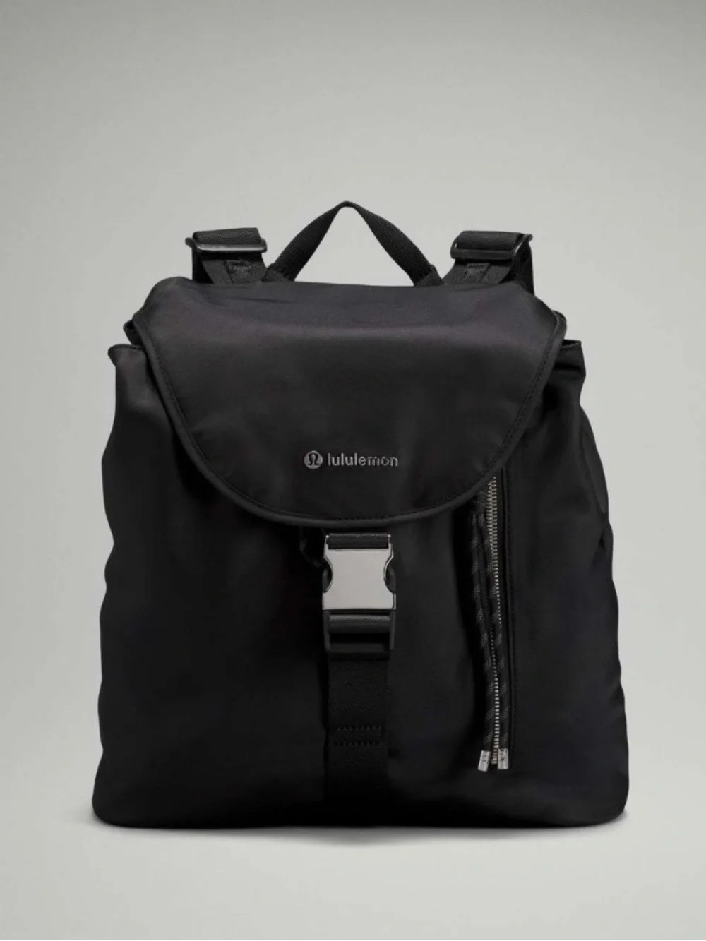 lululemon athletica Black Men's Roll-Top Backpack with Front Buckle